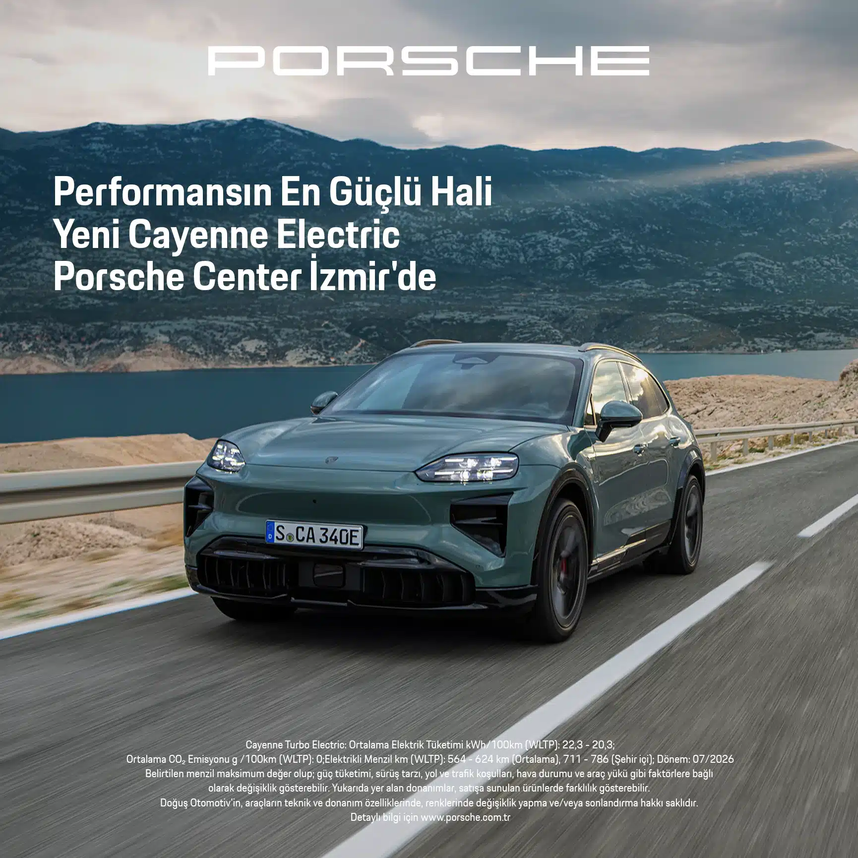 Yeni Porsche Cayenne Electric Kampanyası